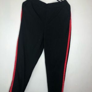 Black Trouser with Red Stripes